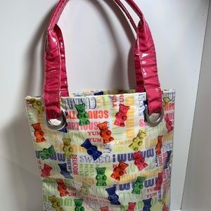 I Scream brand Gummy Bear Tote Clear plastic overlay Y2K